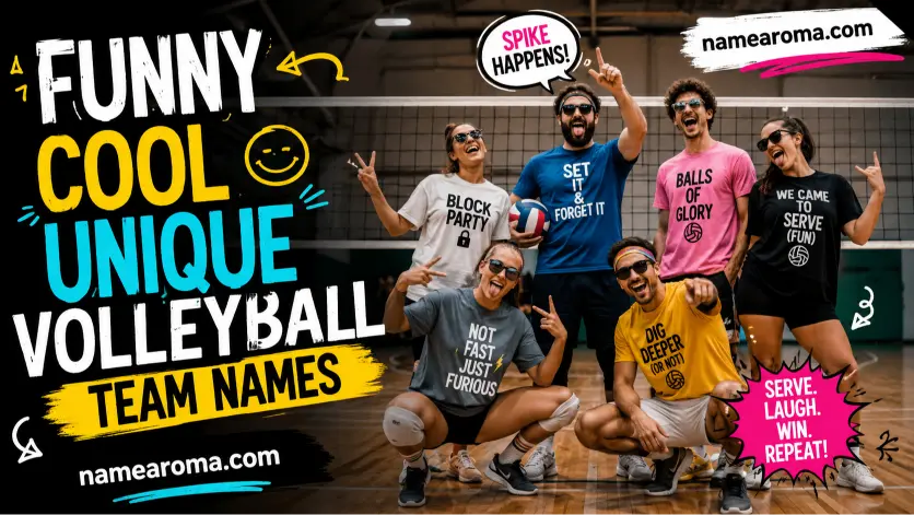 funny cool unique volleyball team names
