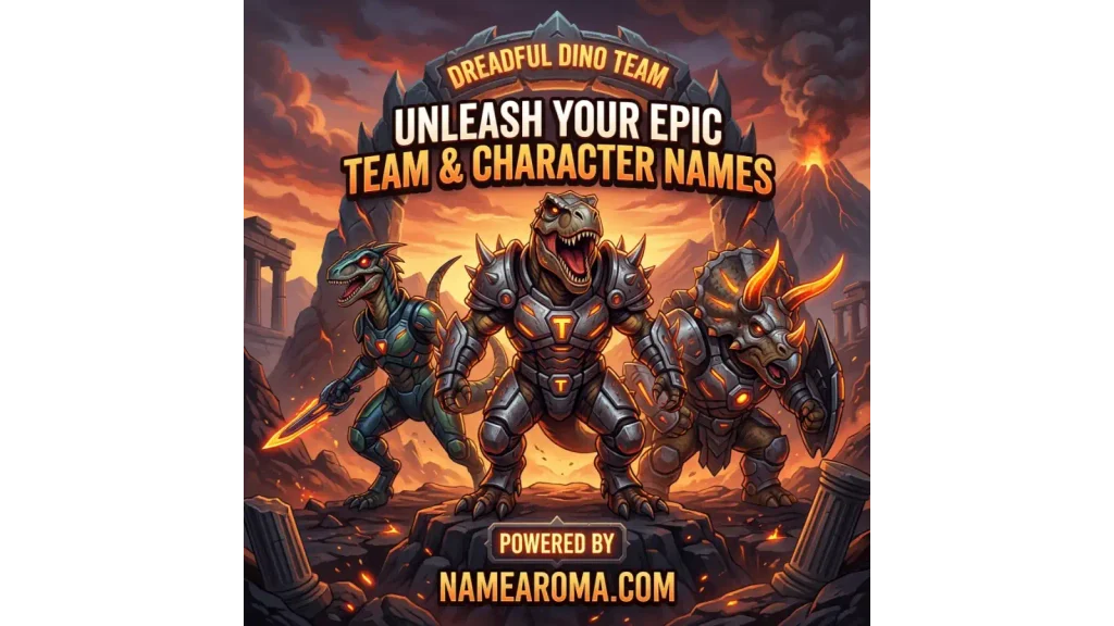 Dreadful Dino Team & Character Names