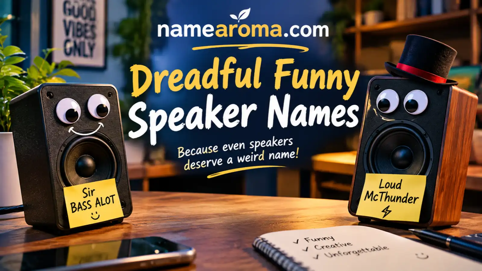 Dreadful Funny Speaker Names