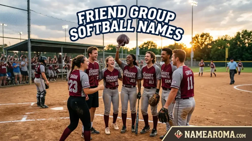 Friend Group Softball Names