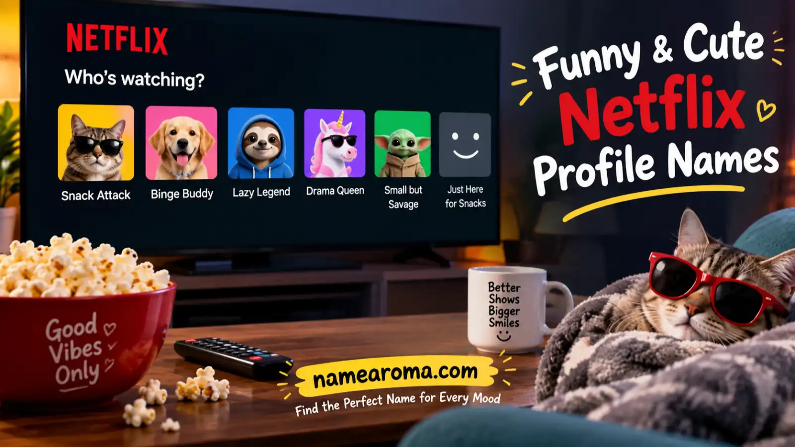 Funny & Cute Netflix Profile Names