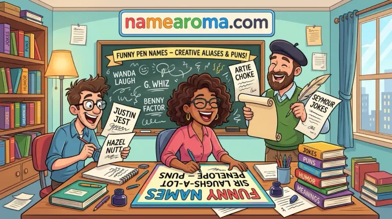 funny pen names