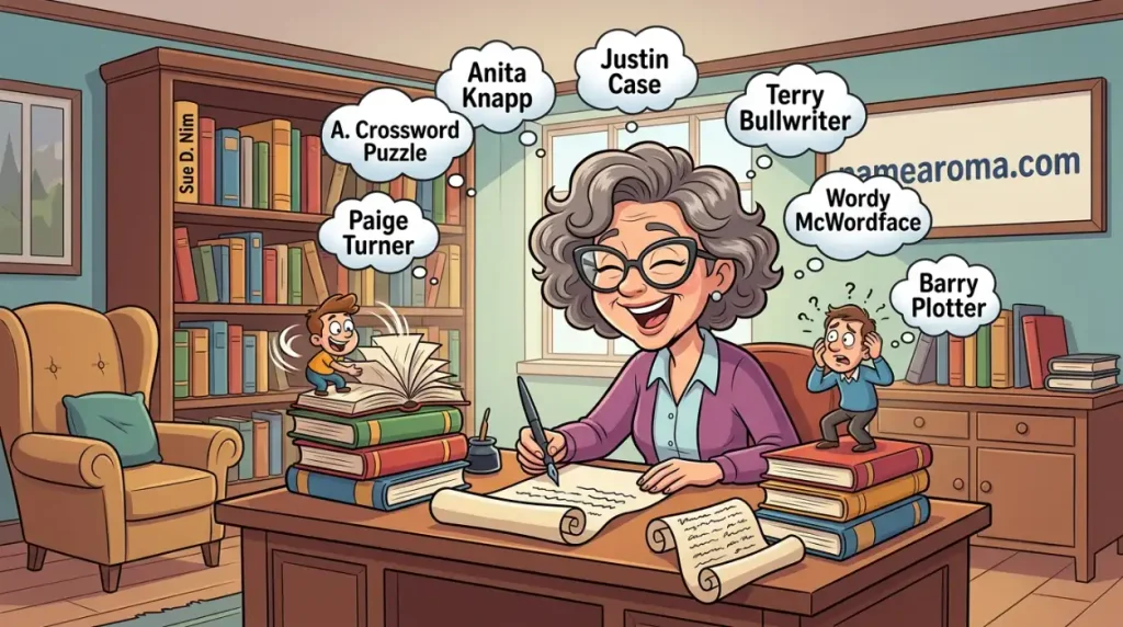 Funny Pen Names for Novelists