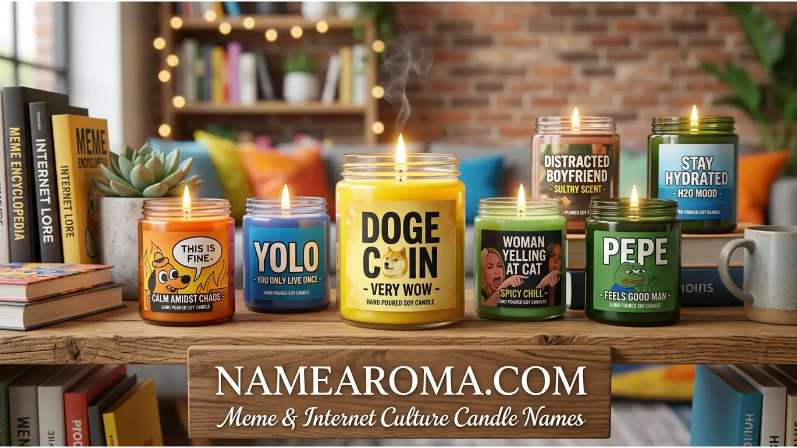 Meme and Internet Culture Candle Names