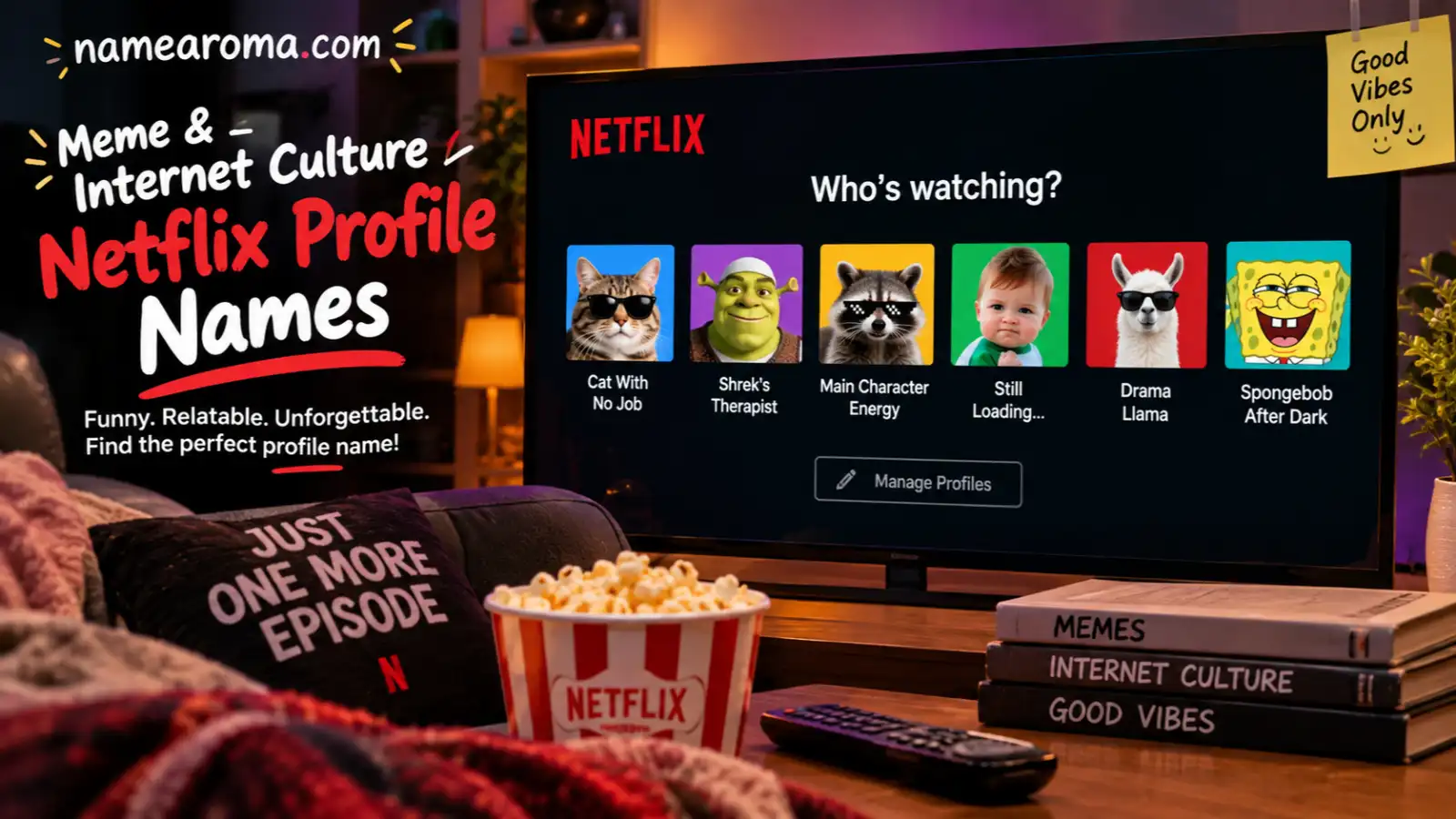 Meme & Internet Culture Netflix Profile Names